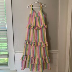 Mini Boden Dress 13-14 Colorful Tank Tiered Summer Sundress